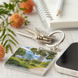 Ein Spaziergang durch die Hama Rikyu Gärten, Tokio Schlüsselanhänger