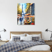 Ein Spaziergang durch die Pariser Leinwand Aquarel (Insitu (Schlafzimmer))