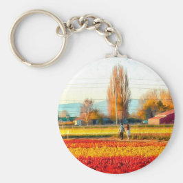 Ein Spaziergang durch Gold und rote Felsen Schlüsselanhänger