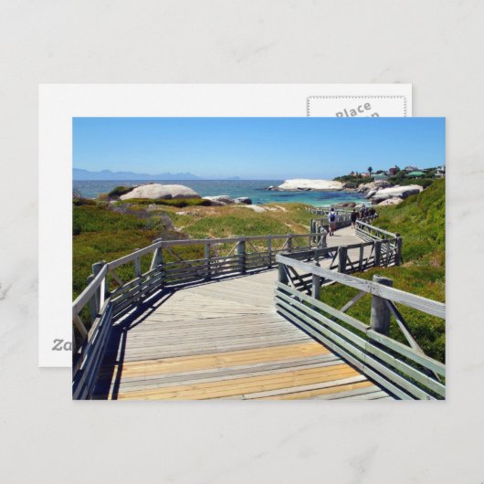 Ein Spaziergang hinunter zum Boulders Beach, Südaf Postkarte (Vorne/Hinten)