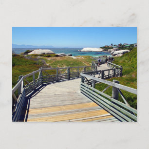 Ein Spaziergang hinunter zum Boulders Beach, Südaf Postkarte