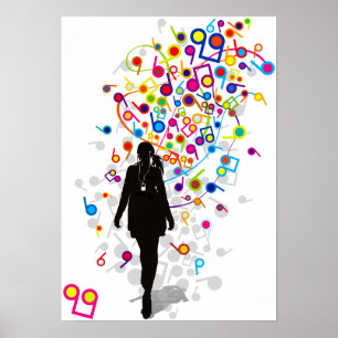 Ein Spaziergang im Park Poster