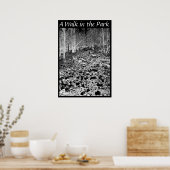 Ein Spaziergang im Park Poster (Küche)