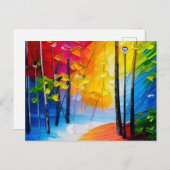 Ein Spaziergang im Park Postkarte (Vorne/Hinten)