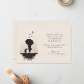 Ein Spaziergang im Regenwald Danke der Karte (Vorderseite/Rückseite Beispiel)