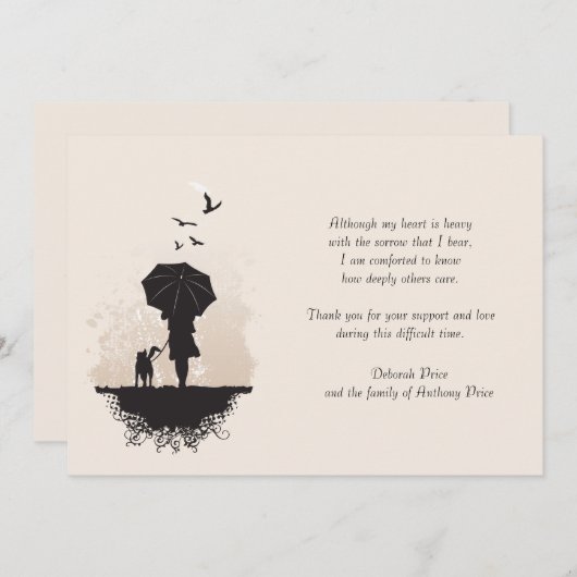 Ein Spaziergang im Regenwald Danke der Karte (Vorne/Hinten)