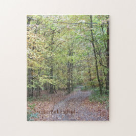 Ein Spaziergang im Wald, Brandon Park, England Puzzle