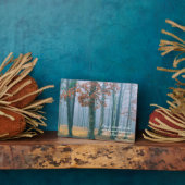 Ein Spaziergang im Wald Fotoplatte (Seite)