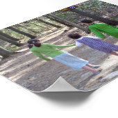 Ein Spaziergang im Wald Poster (Ecke)