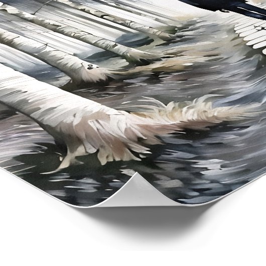 Ein Spaziergang im Wald Poster (Ecke)