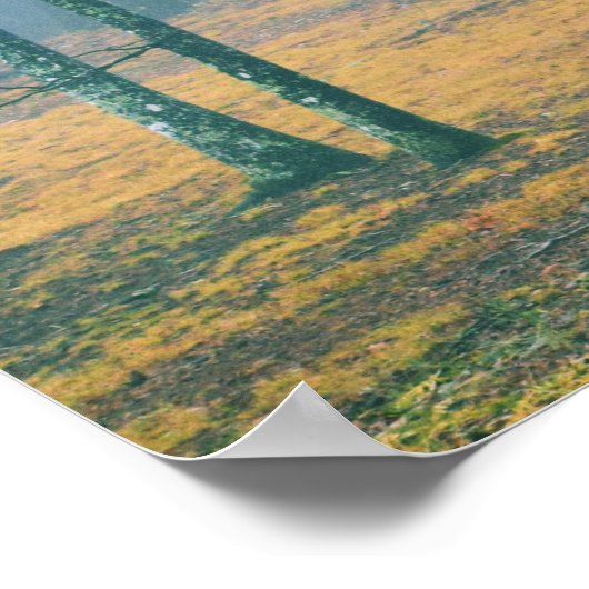 Ein Spaziergang im Wald Poster (Ecke)