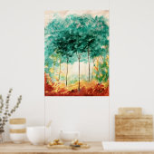 Ein Spaziergang in den Park Große Kunst Poster (Küche)