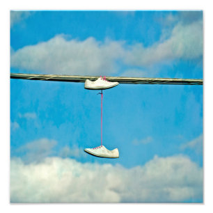 Ein Spaziergang in den Wolken Fotodruck