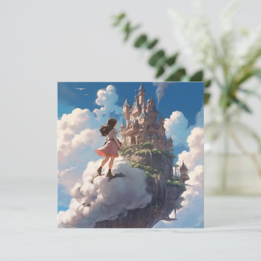 Ein Spaziergang in den Wolken Karte (Stehend Vorderseite)