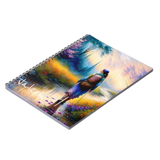 Ein Spaziergang in der Holzkunst Notizblock (Linke Seite)