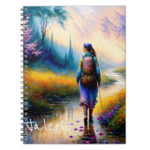 Ein Spaziergang in der Holzkunst Notizblock (Vorderseite)