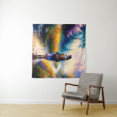 Ein Spaziergang in der Holzkunst Wandteppich (Beispiel (Horizontal))