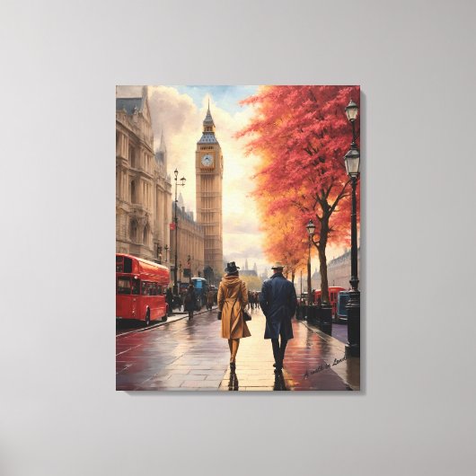 Ein Spaziergang in der Londoner Leinwand Poster Pr (Vorderseite)