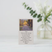 Ein Spaziergang in die Light Serenity Prayer Card Visitenkarte (Stehend Vorderseite)
