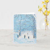 Ein Spaziergang mit der Park Holiday Card Karte (Gelbe Blume)