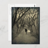 Ein Spaziergang mit der Postkarte des Parks (Vorne/Hinten)