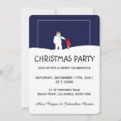 Ein Spaziergang mit der Weihnachtszeit des Schneem Einladung (Vorderseite)