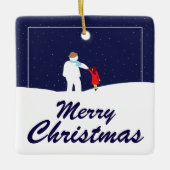 Ein Spaziergang mit Snowman Weihnachtsschmuck in d (Vorderseite)