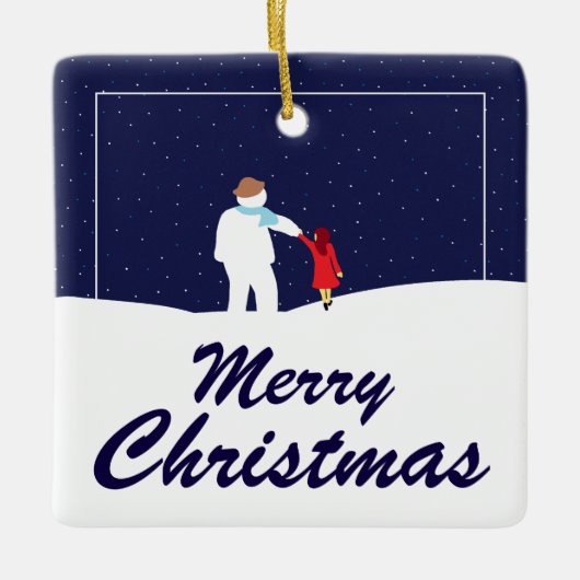 Ein Spaziergang mit Snowman Weihnachtsschmuck in d (Vorderseite)