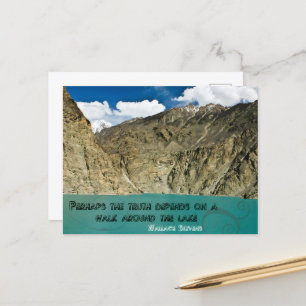 "Ein Spaziergang um den See" Inspiration Zitat Postkarte
