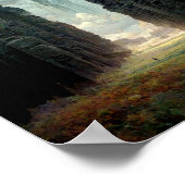 Ein Spaziergang unter den Säulen Fantasy Scifi Art Poster (Ecke)