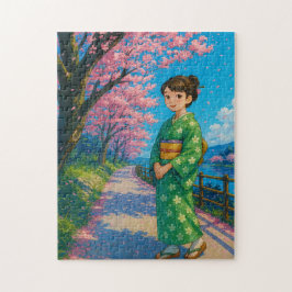 Ein Spaziergang unter Kirschblüten - Japanischer K Puzzle