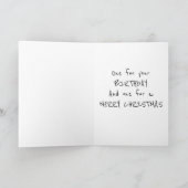 EIN "SPEISCHER" GEBURTSTAG/CHRISTMAS TOAST FEIERTAGSKARTE (Innenseite)