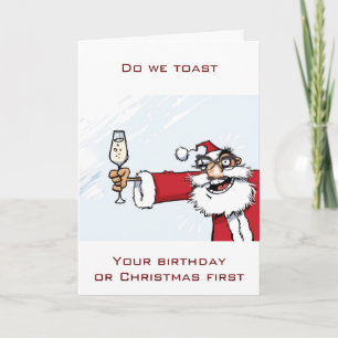 EIN "SPEISCHER" GEBURTSTAG/CHRISTMAS WÜNSCHEN UND  FEIERTAGSKARTE