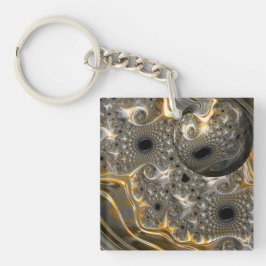 Ein spektakuläres Ballett in Silber und Gold Schlüsselanhänger