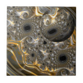 Ein spektakuläres Ballett in Silver und Gold Keram Fliese (Vorderseite)