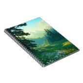 Ein spektakuläres Tal eingebettet in den Pinienwal Notizblock (Rechte Seite)