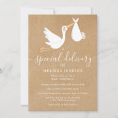 Ein spezielles Lieferschiff Baby Sprinkle / Dusche Einladung (Vorderseite)