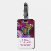 Ein Spicebush-Frack-Schmetterling Gepäckanhänger (Rückseite vertikal)