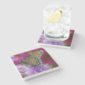Ein Spicebush-Frack-Schmetterling Steinuntersetzer (Seitenansicht)