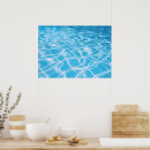 Ein Spiegelbild der Transparenz des Wassers Poster (Küche)