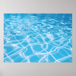 Ein Spiegelbild der Transparenz des Wassers Poster