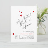 Ein Spiel aus dem Heaven Simple Modern Brautparty Einladung (Stehend Vorderseite)