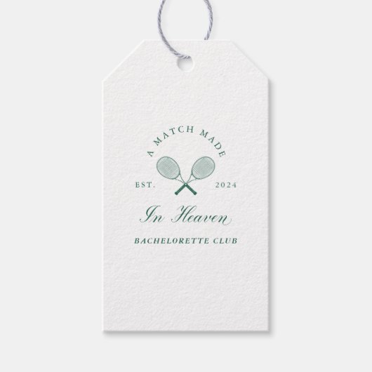 Ein Spiel aus dem Himmel Bachelorette Geschenkanhänger (Vorderseite)