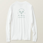 Ein Spiel aus dem Himmel Bachelorette T-Shirt (Design Rückseite)