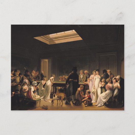 Ein Spiel der Billard, 1807 Postkarte (Vorderseite)