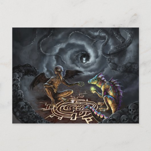 Ein Spiel der Götter Postkarte (Vorderseite)