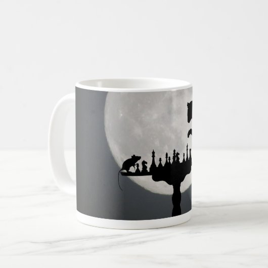 Ein Spiel der Katze und der Maus Kaffeetasse (Vorderseite Links)