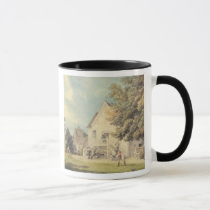 Ein Spiel der Schüsseln auf dem Bowling Green Tasse