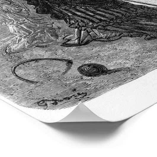 Ein Spiel des Krokets Poster (Ecke)