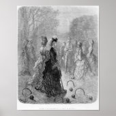 Ein Spiel des Krokets Poster (Vorne)